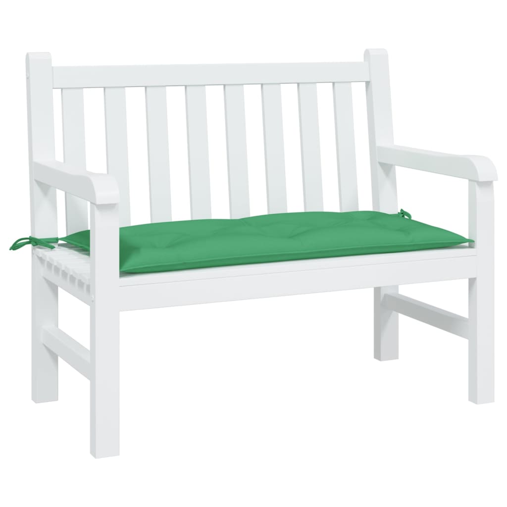 vidaXL Coussin de banc de jardin vert 110x50x7 cm tissu oxford