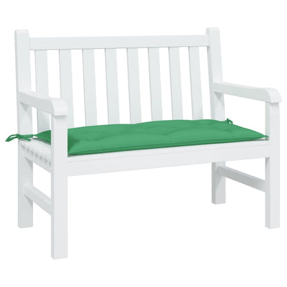 vidaXL Coussin de banc de jardin vert 110x50x7 cm tissu oxford