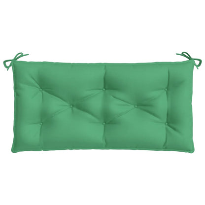 vidaXL Coussin de banc de jardin vert 110x50x7 cm tissu oxford
