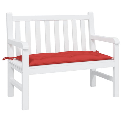 vidaXL Coussin de banc de jardin rouge 110x50x7 cm tissu oxford