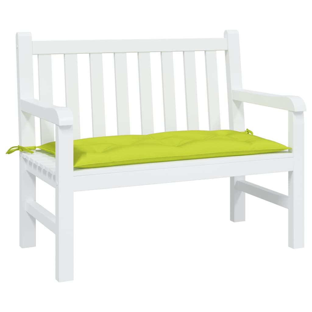 vidaXL Coussin de banc de jardin vert brillant 110x50x7cm tissu oxford