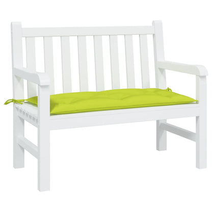 vidaXL Coussin de banc de jardin vert brillant 110x50x7cm tissu oxford