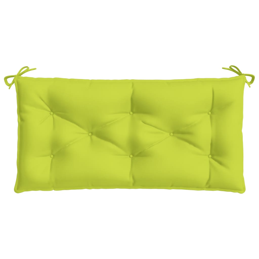 vidaXL Coussin de banc de jardin vert brillant 110x50x7cm tissu oxford