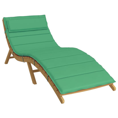 vidaXL Coussin de chaise longue vert 180x60x3 cm tissu oxford