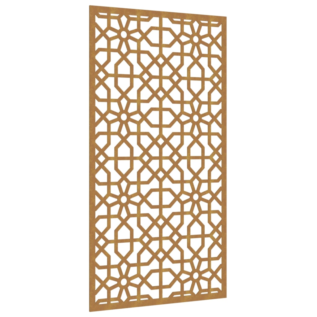 vidaXL Décoration murale jardin 105x55cm acier corten design mauresque