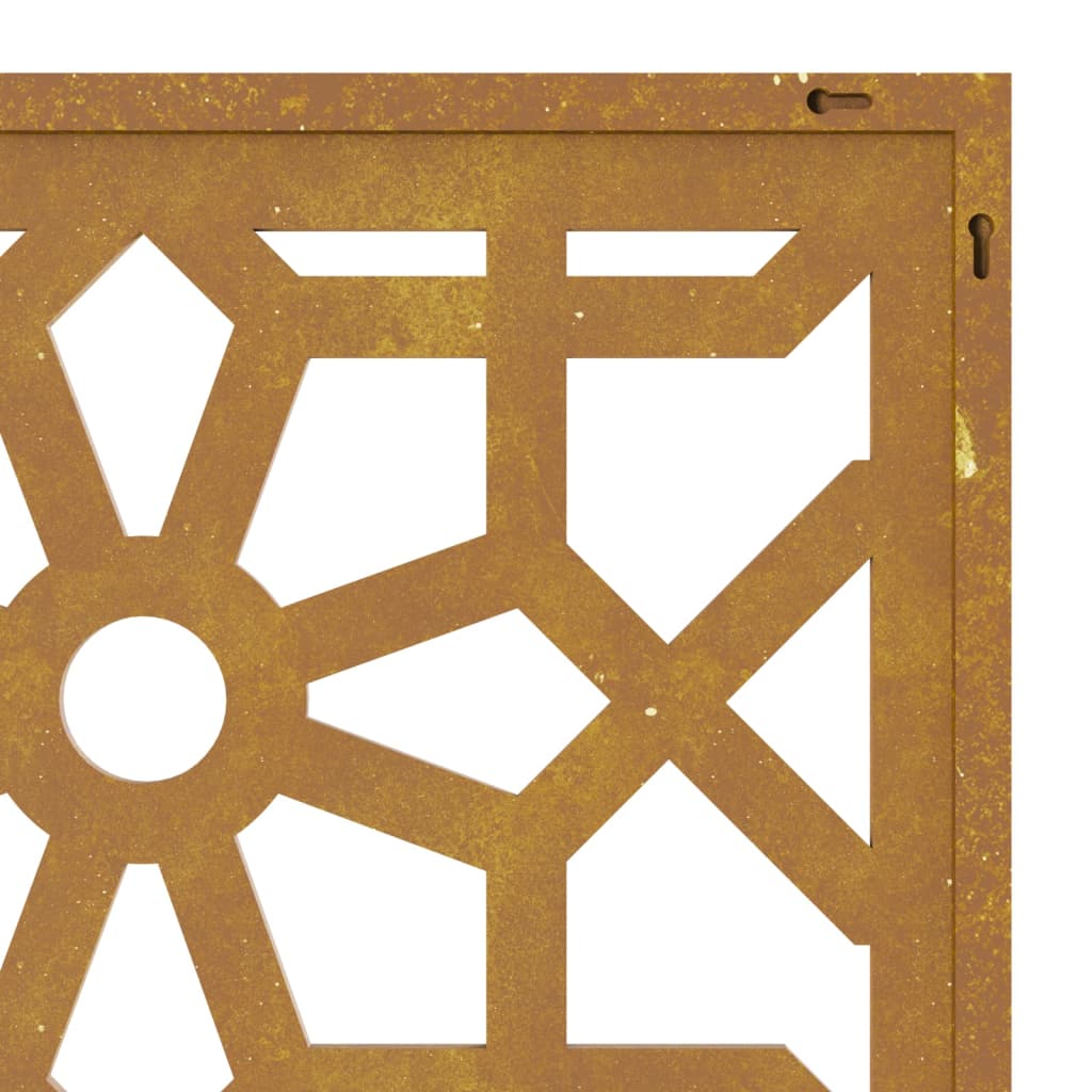 vidaXL Décoration murale jardin 105x55cm acier corten design mauresque