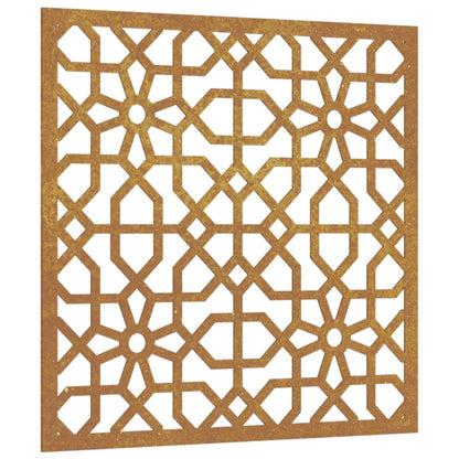 vidaXL Décoration murale jardin 55x55 cm acier corten design mauresque
