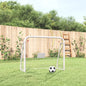 vidaXL But de football et filet blanc 125x96x60 cm acier et polyester