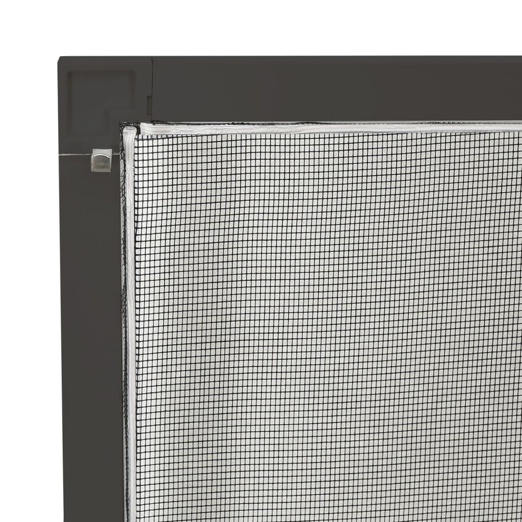 vidaXL Moustiquaire pour fenêtres Anthracite 80x120 cm