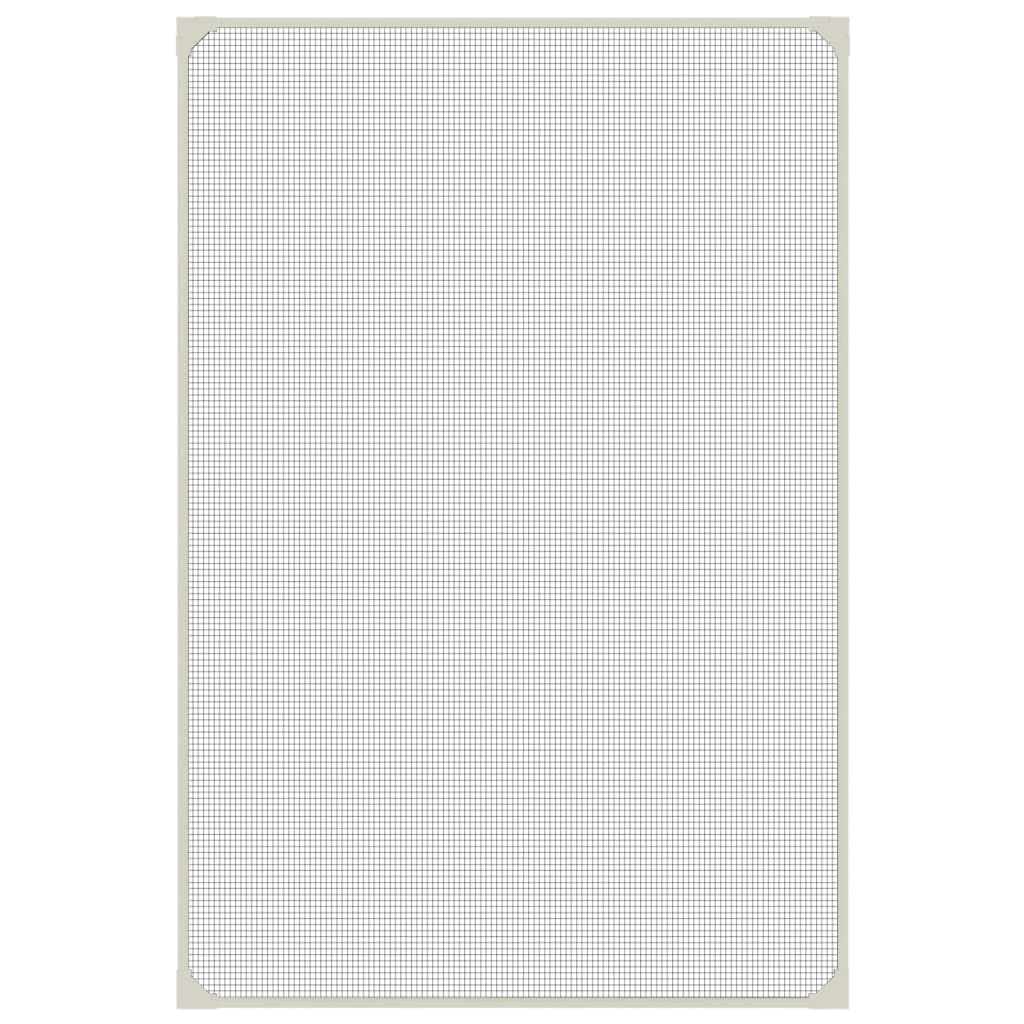 vidaXL Moustiquaire magnétique pour fenêtres blanc 80x120 cm