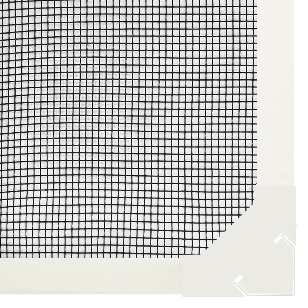 vidaXL Moustiquaire magnétique pour fenêtres blanc 80x120 cm