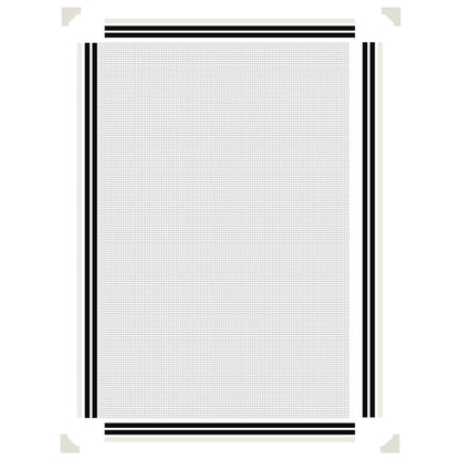 vidaXL Moustiquaire magnétique pour fenêtres blanc 80x120 cm