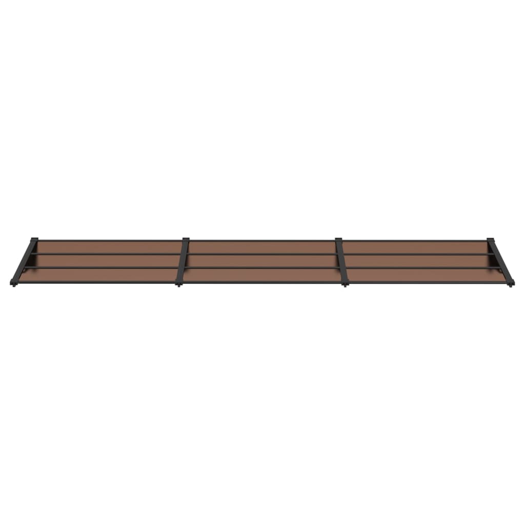 vidaXL Auvent de porte Noir 358,5x90 cm Polycarbonate
