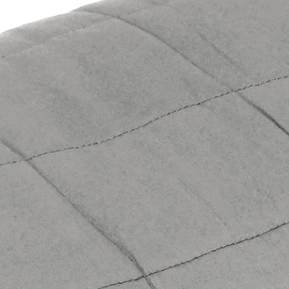 vidaXL Couverture lestée Gris 122x183 cm 9 kg Tissu