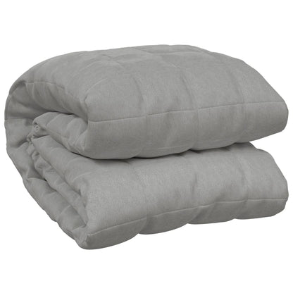 vidaXL Couverture lestée Gris 152x203 cm 11 kg Tissu