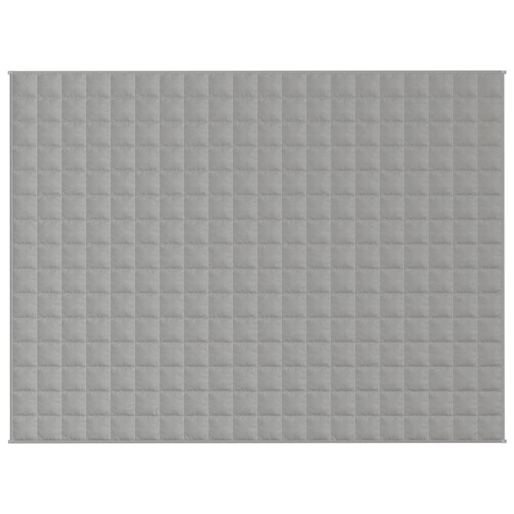 vidaXL Couverture lestée Gris 152x203 cm 11 kg Tissu