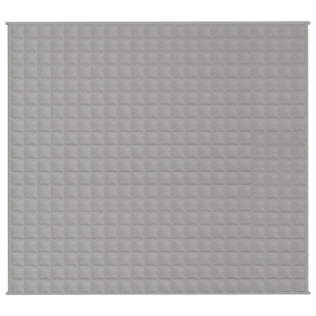 vidaXL Couverture lestée Gris 200x220 cm 13 kg Tissu