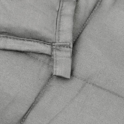 vidaXL Couverture lestée Gris 200x220 cm 13 kg Tissu