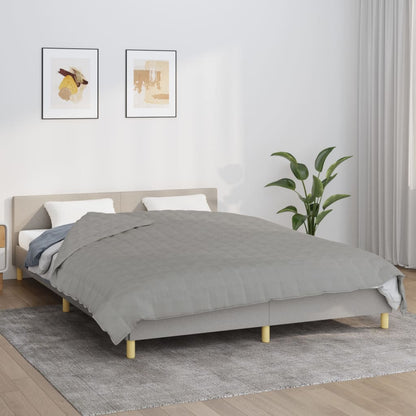 vidaXL Couverture lestée Gris 200x220 cm 13 kg Tissu