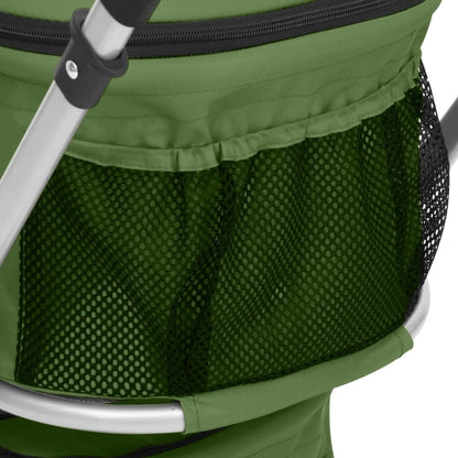 vidaXL Poussette pour chien pliante à 2 niveaux Vert 83x48x97 cm