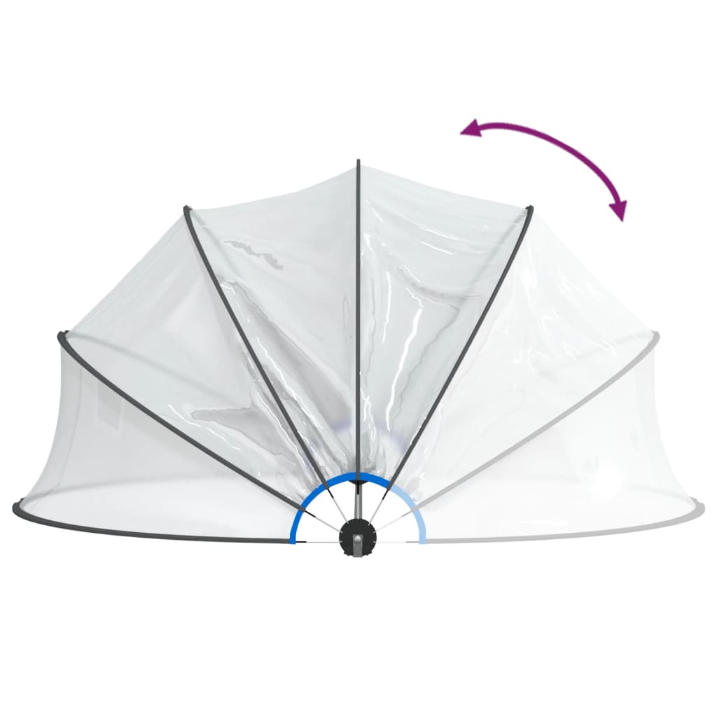 vidaXL Dôme de piscine rond 467x234 cm PVC