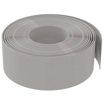vidaXL Bordures de jardin 4 pcs gris 10 m 20 cm polyéthylène