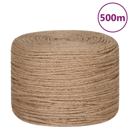 vidaXL Corde de jute 500 m de long 4 mm d'épaisseur