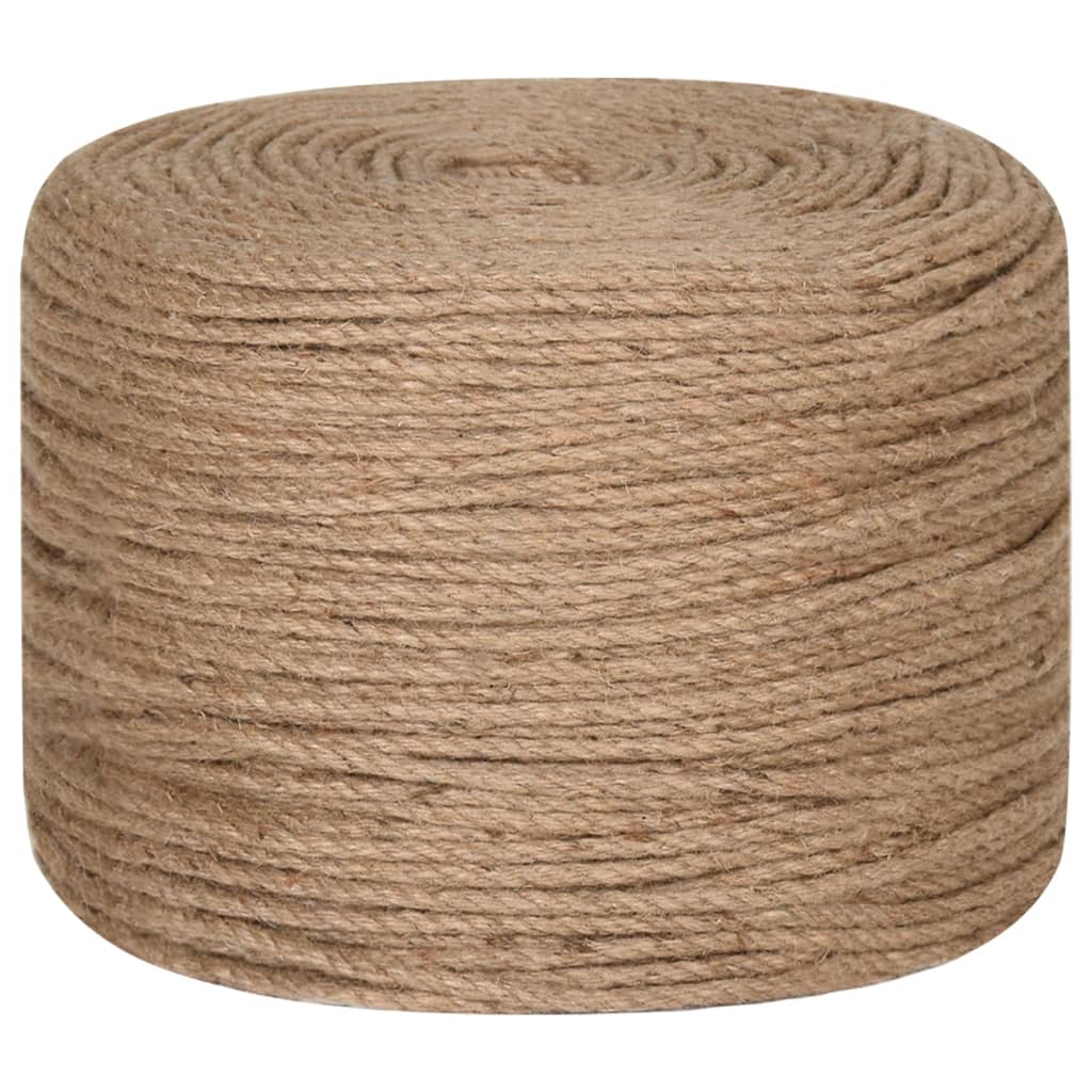 vidaXL Corde de jute 25 m de long 6 mm d'épaisseur