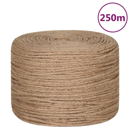 vidaXL Corde de jute 250 m de long 6 mm d'épaisseur