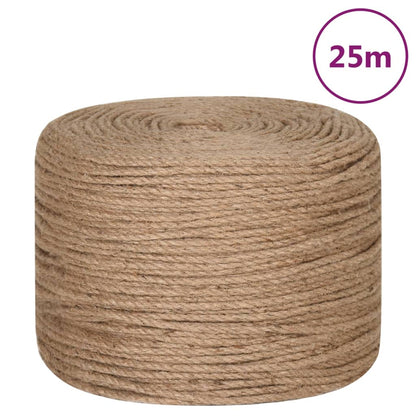 vidaXL Corde de jute 25 m de long 8 mm d'épaisseur