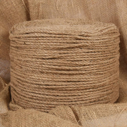vidaXL Corde de jute 250 m de long 8 mm d'épaisseur