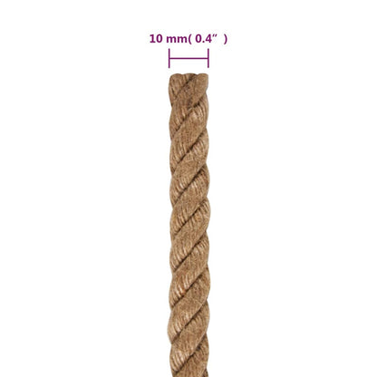 vidaXL Corde de jute 25 m de long 10 mm d'épaisseur