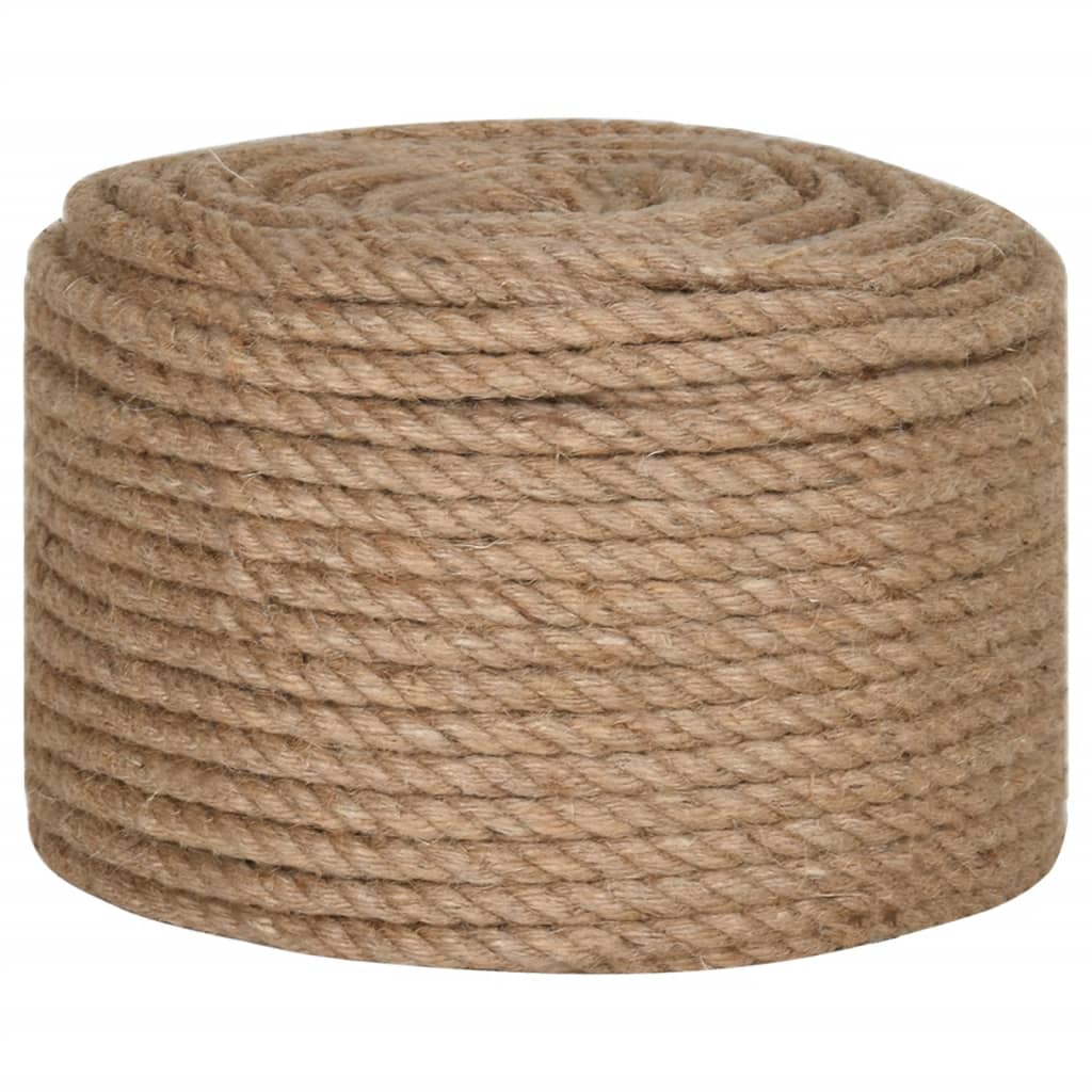 vidaXL Corde de jute 25 m de long 12 mm d'épaisseur