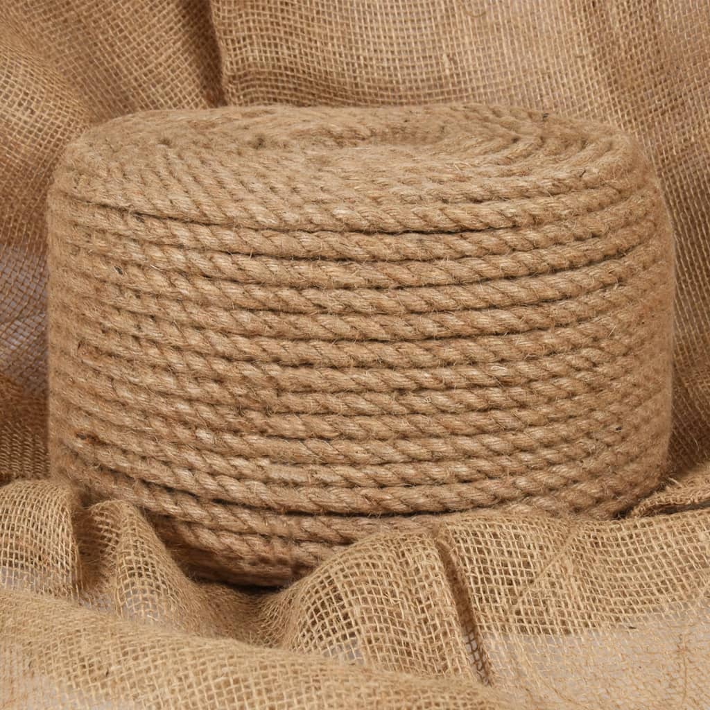 vidaXL Corde de jute 25 m de long 12 mm d'épaisseur