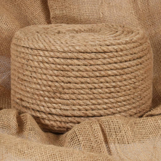 vidaXL Corde de jute 25 m de long 12 mm d'épaisseur