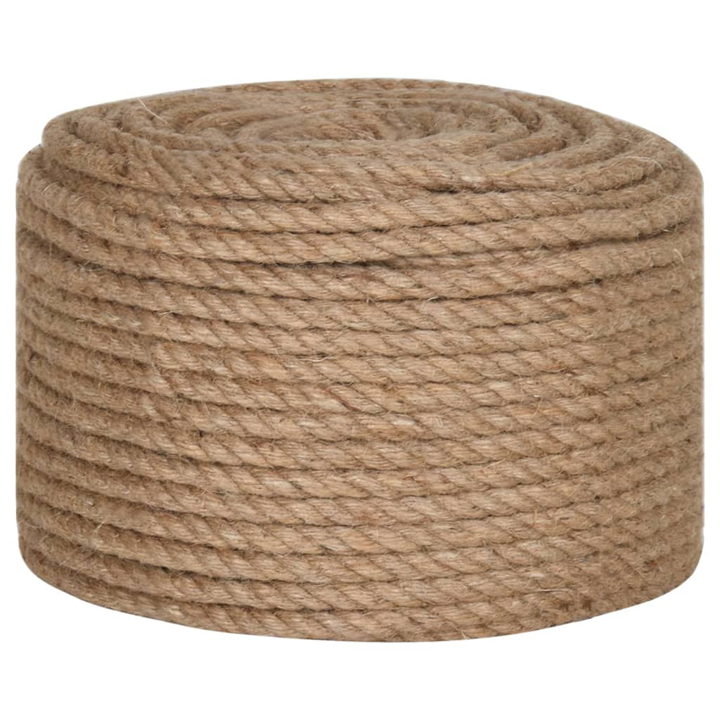 vidaXL Corde de jute 50 m de long 12 mm d'épaisseur