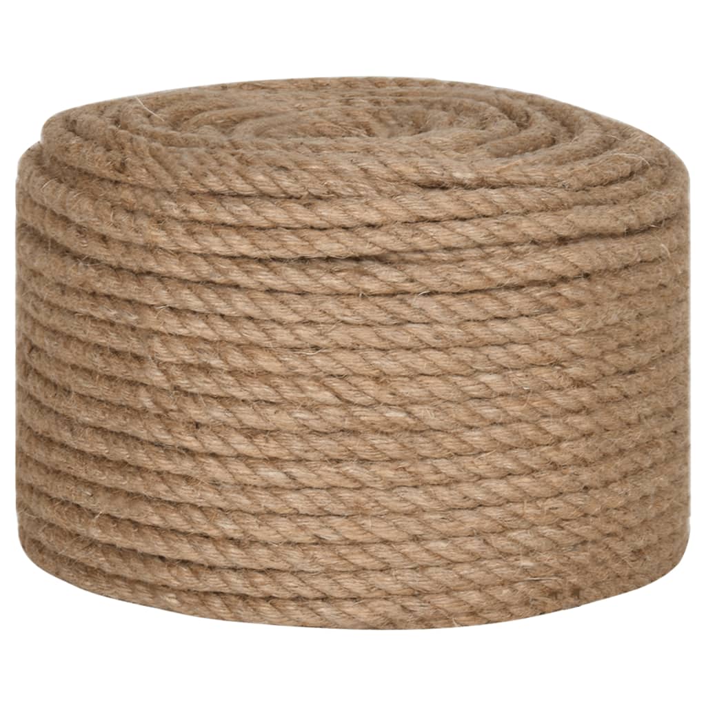vidaXL Corde de jute 25 m de long 14 mm d'épaisseur