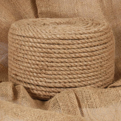 vidaXL Corde de jute 50 m de long 14 mm d'épaisseur