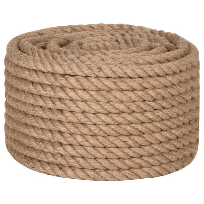 vidaXL Corde de jute 50 m de long 16 mm d'épaisseur