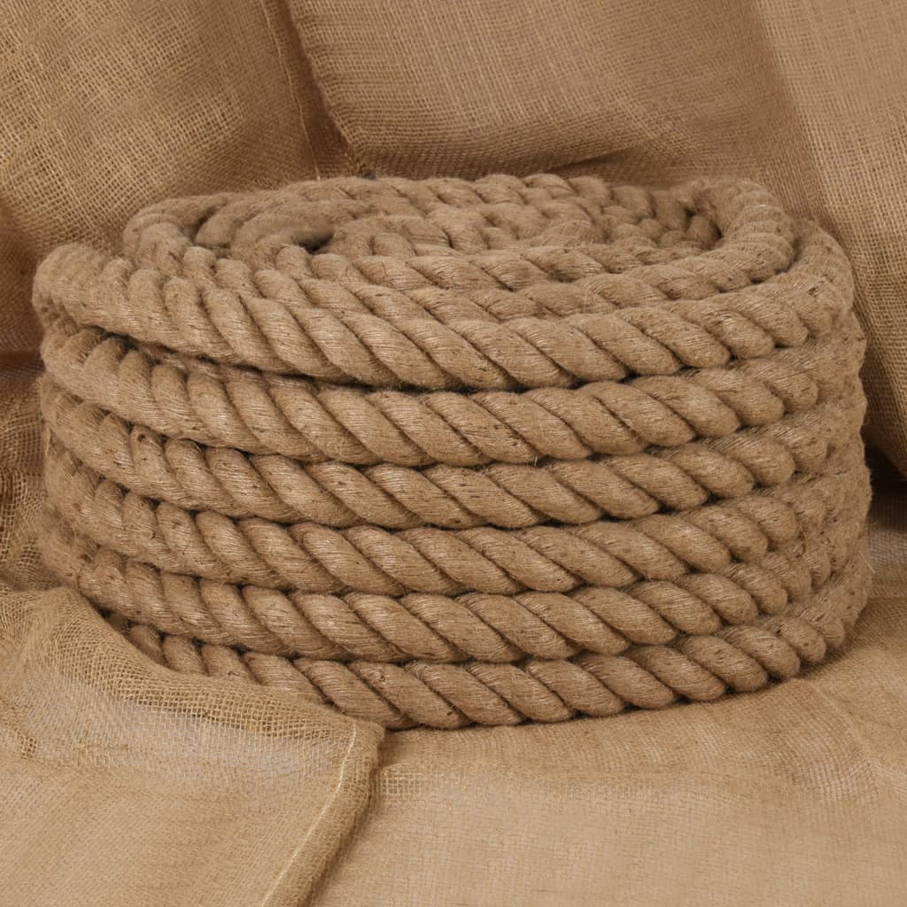 vidaXL Corde de jute 10 m de long 30 mm d'épaisseur