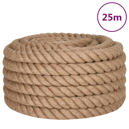 vidaXL Corde de jute 25 m de long 30 mm d'épaisseur