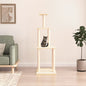 vidaXL Arbre à chat avec griffoirs en sisal crème 149 cm