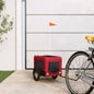 vidaXL Remorque de vélo pour animaux de compagnie rouge et noir