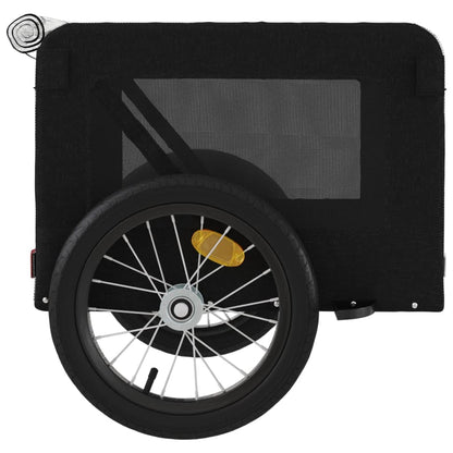 vidaXL Remorque de vélo pour animaux de compagnie noir