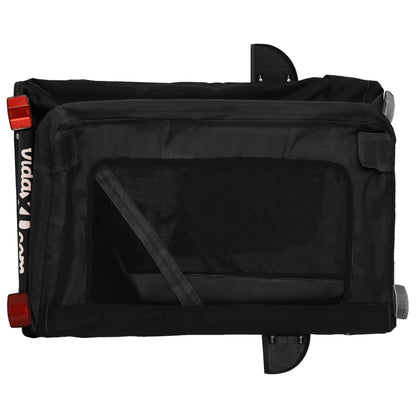 vidaXL Remorque de vélo pour animaux de compagnie noir