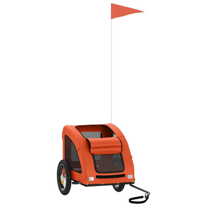 vidaXL Remorque de vélo pour animaux de compagnie orange