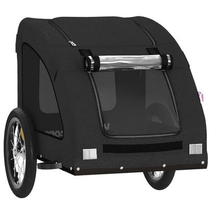 vidaXL Remorque de vélo pour animaux de compagnie noir