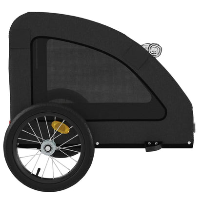 vidaXL Remorque de vélo pour animaux de compagnie noir
