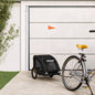 vidaXL Remorque de vélo pour animaux de compagnie noir