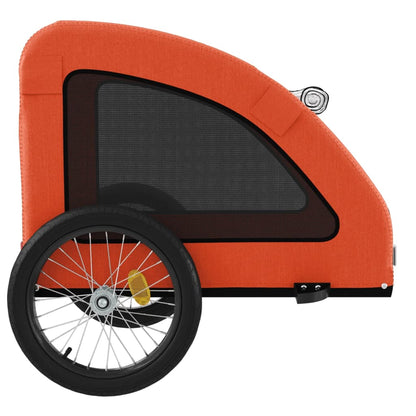 vidaXL Remorque de vélo pour animaux de compagnie orange
